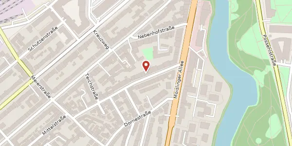 Karte der Umgebung von Karpfenstraße 8a, 23558 Lübeck