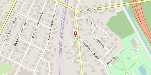 Karte der Umgebung von Hauptstraße 10, 04416 Markkleeberg