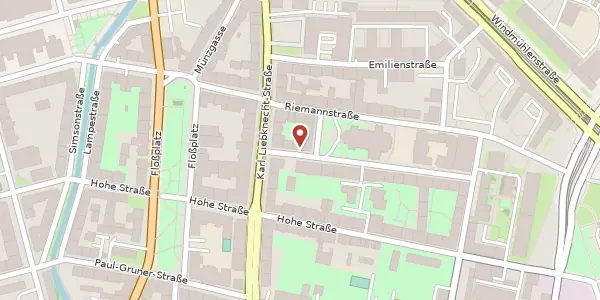 Karte der Umgebung von Schletterstraße 3, 04107 Leipzig