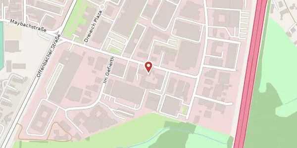 Karte der Umgebung von Max-Planck-Str. 15, 63303 Dreieich