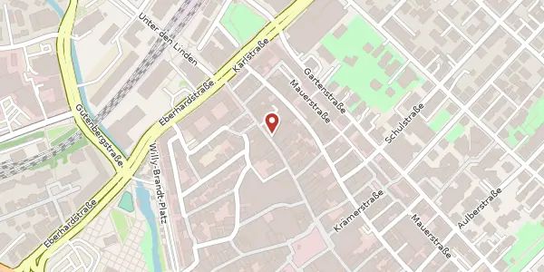 Karte der Umgebung von Wilhelmstraße 25, 72764 Reutlingen