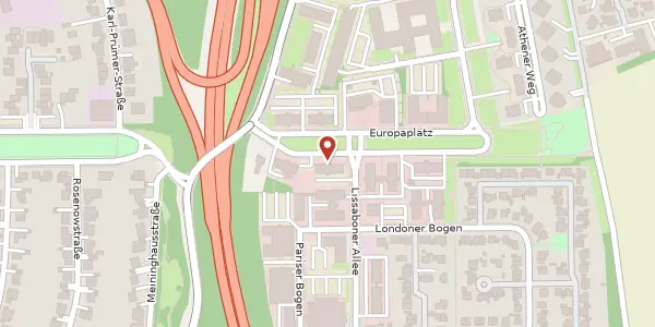 Karte der Umgebung von Europaplatz 10, 44269 Dortmund