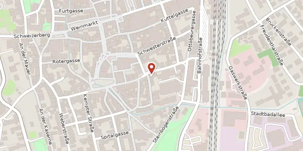 Karte der Umgebung von Lindentorstr. 16, 87700 Memmingen