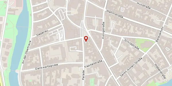 Karte der Umgebung von Pferdemarkt 5, 23552 Lübeck