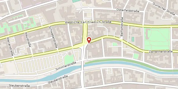 Karte der Umgebung von Habermehlstraße 19, 75172 Pforzheim