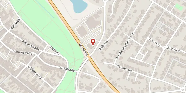 Karte der Umgebung von Lüttinger Str. 25, 46509 Xanten