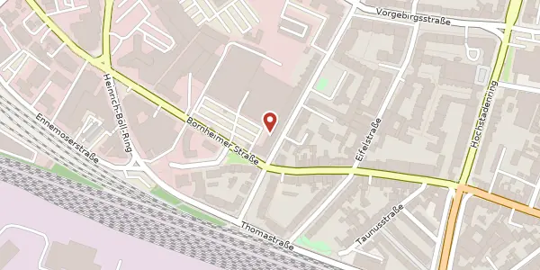 Karte der Umgebung von Bornheimer Straße 156, 53119 Bonn