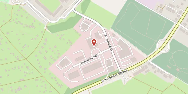 Karte der Umgebung von Gewerbehof 1, 23970 Wismar