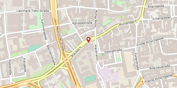 Karte der Umgebung von Waidmarkt 11, 50676 Köln