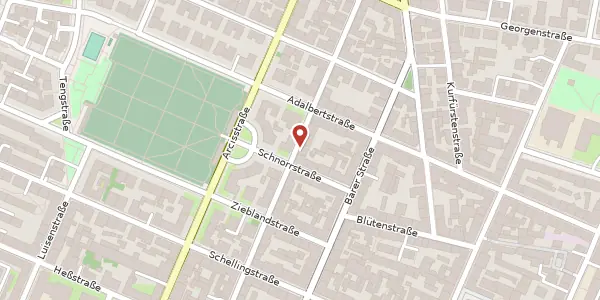 Karte der Umgebung von Schraudolphstr. 24, 80799 München