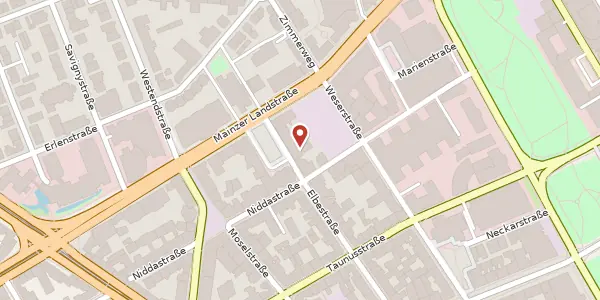 Karte der Umgebung von Mainzer Landstr. 33, 60329 Frankfurt