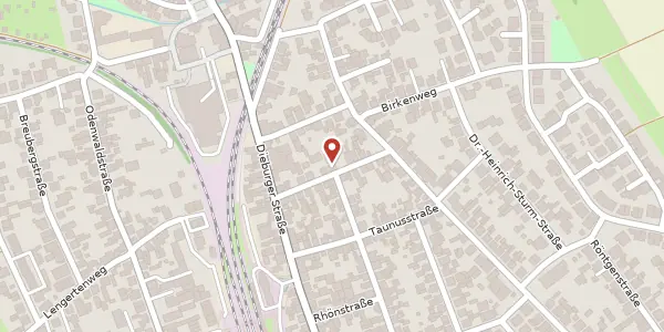 Karte der Umgebung von Borngartenstr. 12, 63322 Rödermark