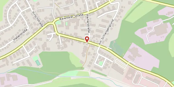 Karte der Umgebung von Dielheimer Straße 34, 69168 Wiesloch