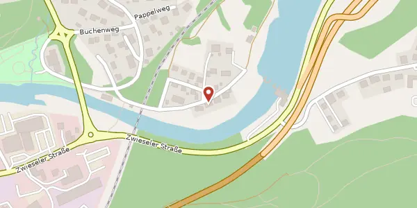 Karte der Umgebung von Seeweg 2, 94209 Regen