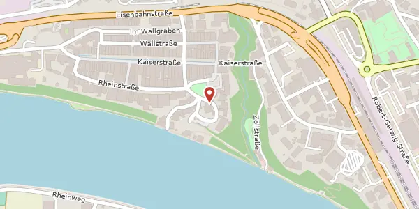 Karte der Umgebung von Amthausstraße 8, 79761 Waldshut-Tiengen