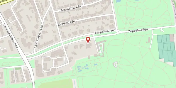 Karte der Umgebung von Zeppelinallee 51, 45883 Gelsenkirchen