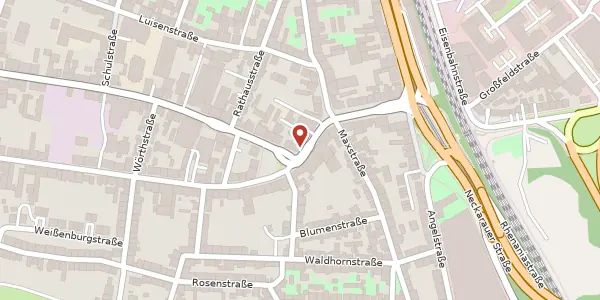Karte der Umgebung von Friedrichstraße 18, 68199 Mannheim