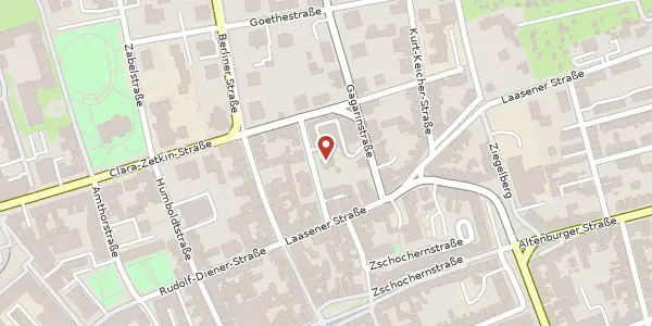 Karte der Umgebung von Lessingstraße 4, 07545 Gera
