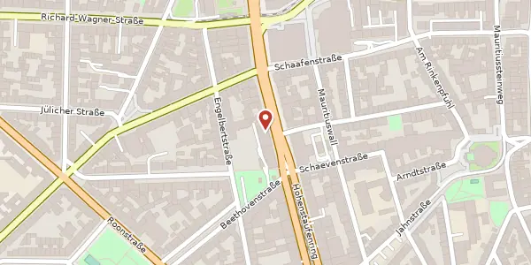 Karte der Umgebung von Hohenstaufenring 57, 50674 Köln