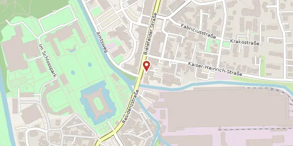 Karte der Umgebung von Bielefelder Str. 4, 33104 Paderborn