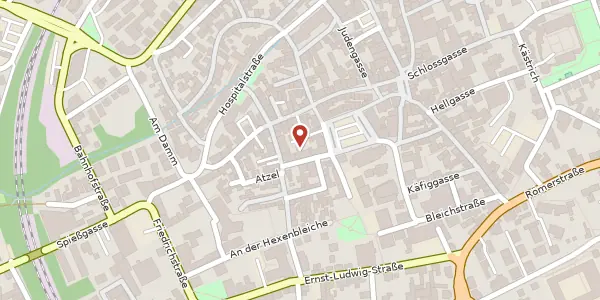 Karte der Umgebung von Am Obermarkt 27 a, 55232 Alzey