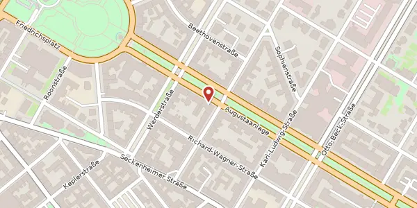 Karte der Umgebung von Augustaanlage 18, 68165 Mannheim