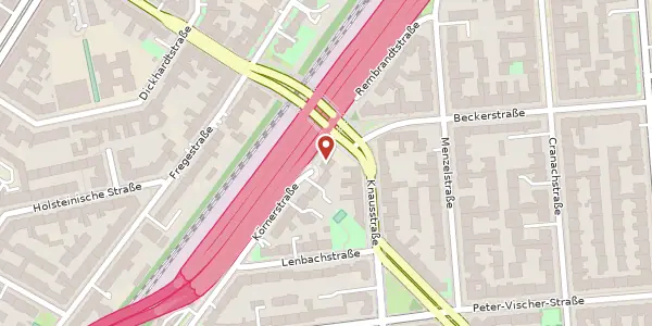 Karte der Umgebung von Körnerstraße 47, 12157 Berlin