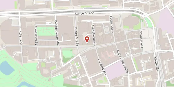 Karte der Umgebung von Kröpeliner Straße 74, 18055 Rostock