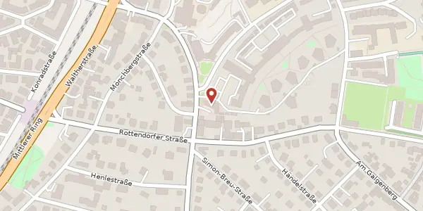 Karte der Umgebung von Salvatorstr. 21, 97074 Würzburg
