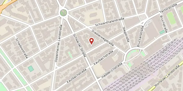 Karte der Umgebung von Textorstr. 72, 60594 Frankfurt