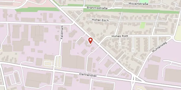 Karte der Umgebung von Münsterstr. 46, 46414 Rhede