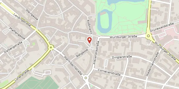 Karte der Umgebung von Betgasse 2, 63739 Aschaffenburg