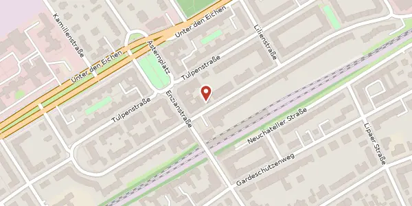 Karte der Umgebung von Hortensienstraße 12 A, 12203 Berlin