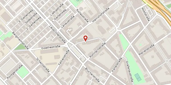 Karte der Umgebung von Goethestraße 15a, 67063 Ludwigshafen am Rhein