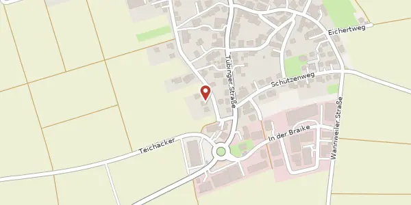 Karte der Umgebung von Lange Gasse 34, 72127 Kusterdingen