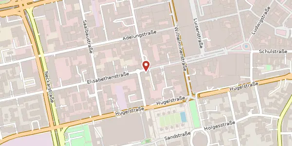 Karte der Umgebung von Elisabethenstr. 34, 64283 Darmstadt