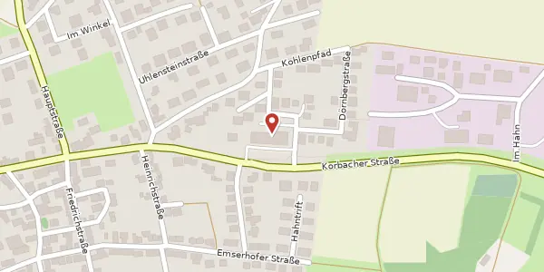 Karte der Umgebung von Korbacher Straße 500, 34270 Schauenburg