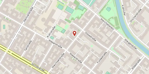 Karte der Umgebung von Weichselstraße 49, 12045 Berlin