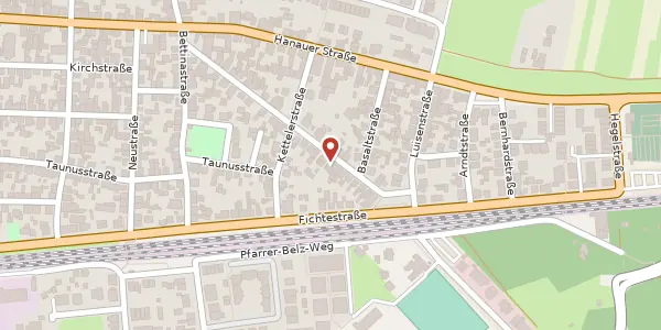 Karte der Umgebung von Wingertstr. 31, 63165 Mühlheim