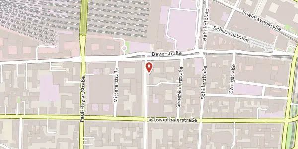 Karte der Umgebung von Goethestr. 3, 80336 München