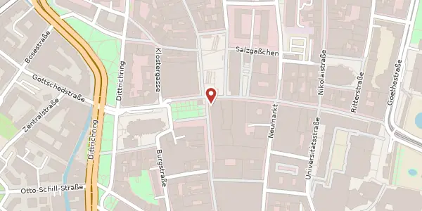Karte der Umgebung von Petersstraße 1 - 13 / Markt 16, 04109 Leipzig