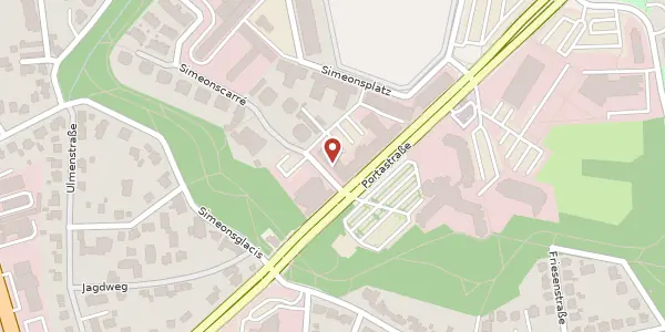 Karte der Umgebung von Simeonscarrè 2, 32423 Minden