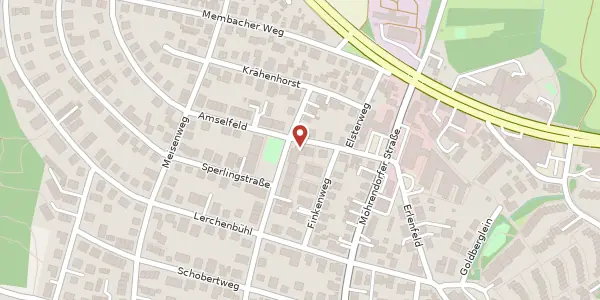 Karte der Umgebung von Amselfeld 11, 91056 Erlangen