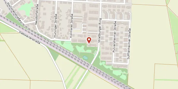 Karte der Umgebung von Straßburger Ring 176, 68229 Mannheim