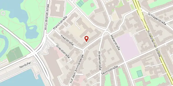 Karte der Umgebung von Auf dem Emmerberge 12, 30169 Hannover