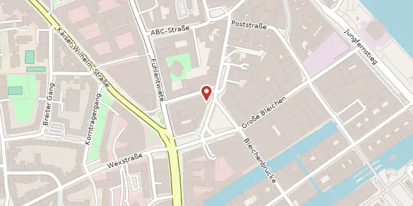 Karte der Umgebung von Hohe Bleichen 7, 20354 Hamburg