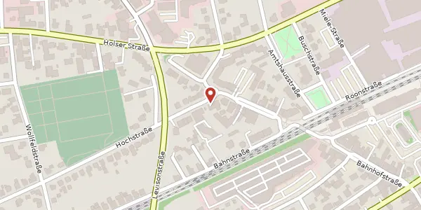 Karte der Umgebung von Hochstr. 3, 32257 Bünde