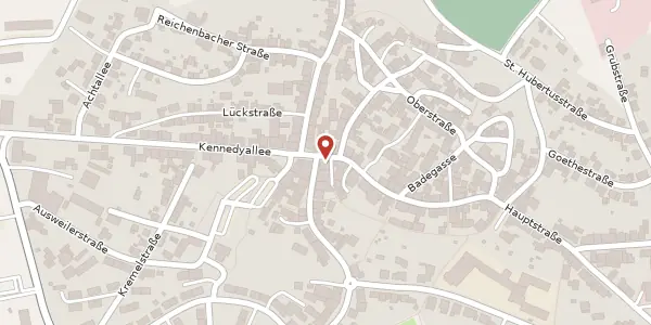 Karte der Umgebung von Hauptstraße 2, 55774 Baumholder