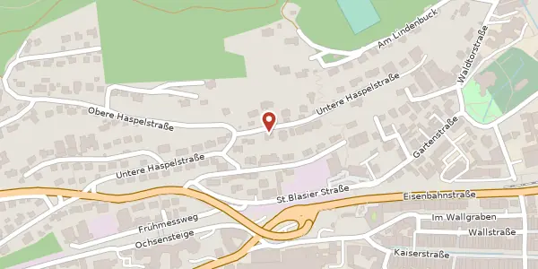 Karte der Umgebung von Untere Haspelstraße 30, 79761 Waldshut-Tiengen