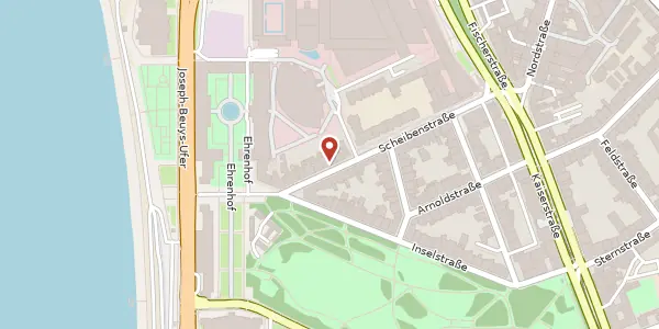 Karte der Umgebung von Scheibenstr. 47, 40479 Düsseldorf